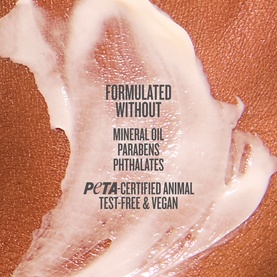 Sol De Janeiro Brazilian Touch Hand Cream formulation details: free from mineral oil, parabens, phthalates; PETA-certified animal test-free and vegan.