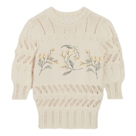 Meliana Mimosa Floral Knitted Sweater