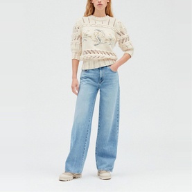 Meliana Mimosa Floral Knitted Sweater