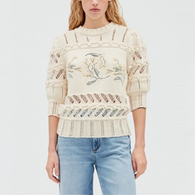 Meliana Mimosa Floral Knitted Sweater
