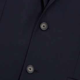Long-Sleeve Single-Breasted Suit Jacket