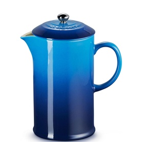 Stoneware Cafeti&egrave;re With Metal Press 1L Azure
