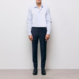 High-Rise Wool Suit Trousers