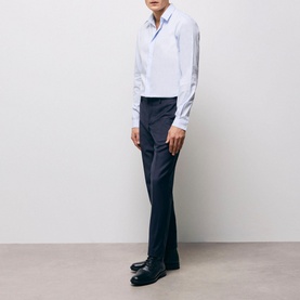 High-Rise Wool Suit Trousers