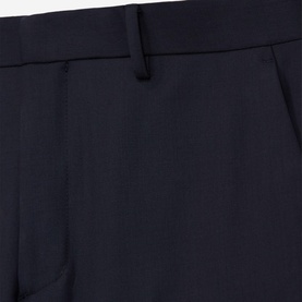 High-Rise Wool Suit Trousers