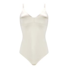 Shaping Satin Light Control Thong Bodysuit