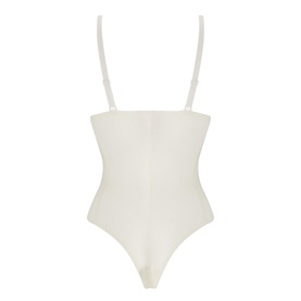Shaping Satin Light Control Thong Bodysuit