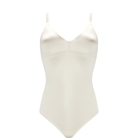 Shaping Satin Light Control Thong Bodysuit
