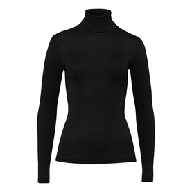 Woolen Silk Long-Sleeve Turtleneck