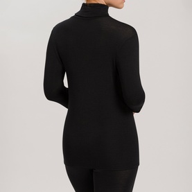 Woolen Silk Long-Sleeve Turtleneck