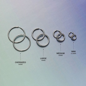 Classic Tunnel Large Hoop Earrings