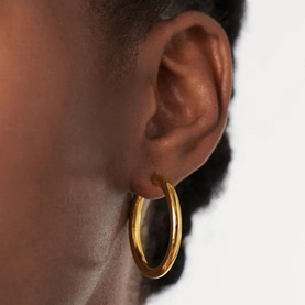 Classic Tunnel Large Hoop Earrings