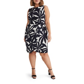 Joanna Leaf Print Bodycon Dress