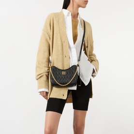 Matelass&eacute; Chain Crossbody Bag