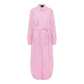 Rosalina Linen Shirt Midi Dress