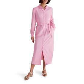 Rosalina Linen Shirt Midi Dress