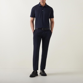 Cotton Silk Polo Shirt
