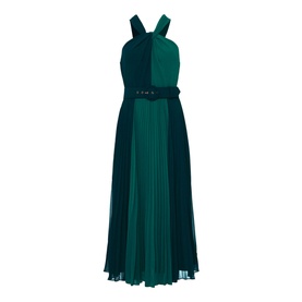 Xenia Colour Block Pleated Dress