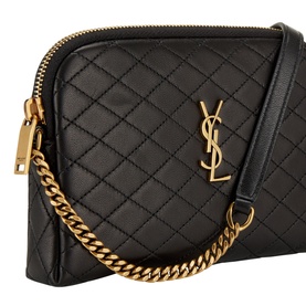 Gaby Quilted Chain Pouch Bag