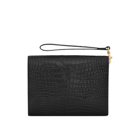 Cassandre Croc Embossed Pouch