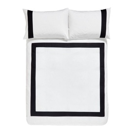 Tailored Duvet Set White-Black