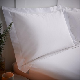 200 Thread Count Cooling Tencel Oxford Pillowcase White