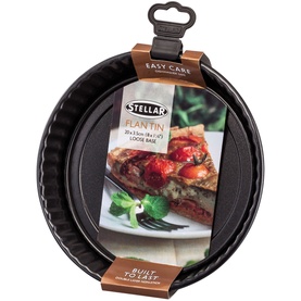 Non-Stick Fluted Flan Tin With Loose Base 20cm