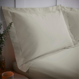 200 Thread Count Cooling Tencel Oxford Pillowcase Natural
