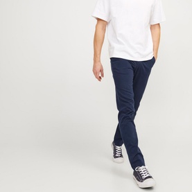 Marco Bowie Low-Rise Slim Fit Chinos