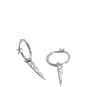 Mini Pav&eacute; Dagger Earrings