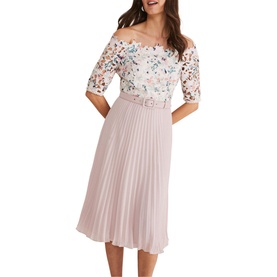 Franky Floral Lace Bardot Dress