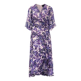Juliette Floral Fil Coupe Wrap Dress