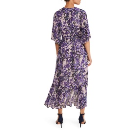 Juliette Floral Fil Coupe Wrap Dress