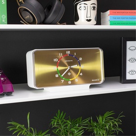 Planet Mantel Clock White