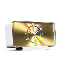 Planet Mantel Clock White