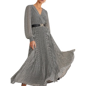 Carmen Check Maxi Dress