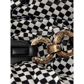 Carmen Check Maxi Dress