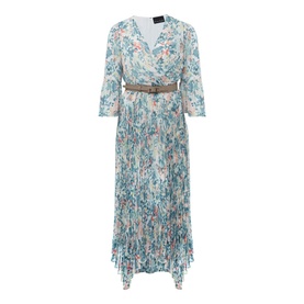 Dani Floral Pleated Midi Dress