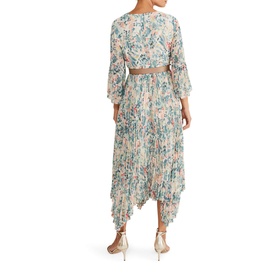 Dani Floral Pleated Midi Dress