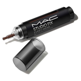 MAC Studio Fix Every-Wear All-Over Face Pen concealer, 12ml, shown uncapped at an angle revealing the brush tip applicator