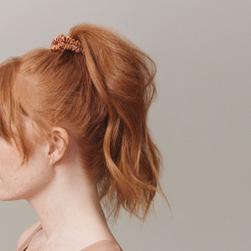 Four Pack Silk Skinny Scrunchies