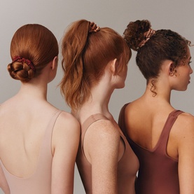 Four Pack Silk Skinny Scrunchies