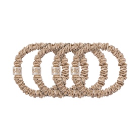 Four Pack Silk Skinny Scrunchies
