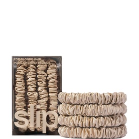 Four Pack Silk Skinny Scrunchies