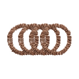 Four Pack Silk Skinny Scrunchies