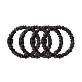 Four Pack Silk Skinny Scrunchies