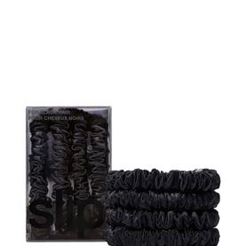 Four Pack Silk Skinny Scrunchies