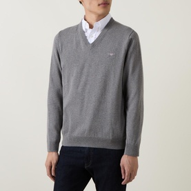 Classic Cotton V-Neck Sweater