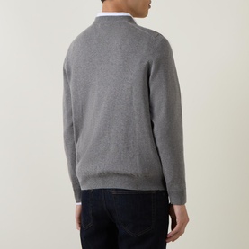 Classic Cotton V-Neck Sweater