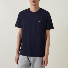 Shield Logo Round Neck T Shirt